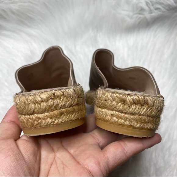 Gaimo Espadrilles Leather Almond Toe Mules Sandals Size EU37 US 6.5 - Picture 7 of 10